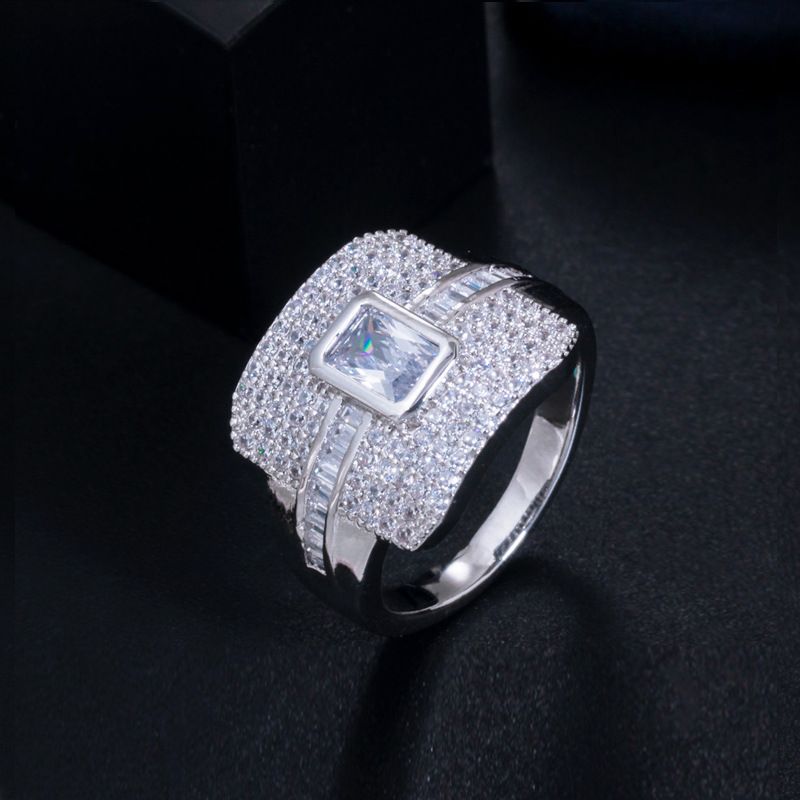 Silver White CZ.