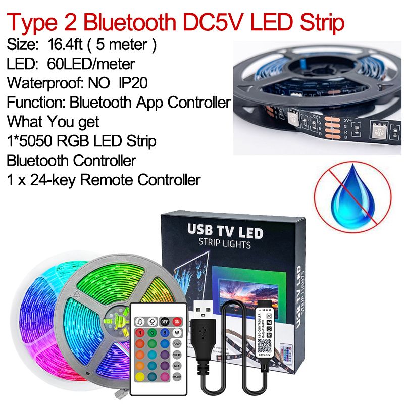 Strip de LED Bluetooth Control-16.4ft IP20