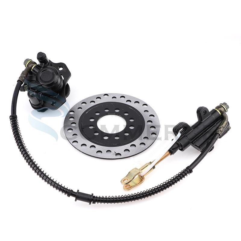 chico animal Desnudarse Frenos de motocicleta Sistema de freno de disco trasero Calibrador con  Adecuado para 50cc-125cc Pit