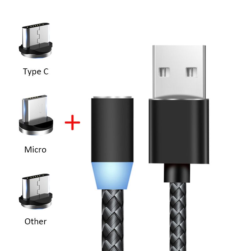 För 3 olika adaptrar + 1 USB-kabel