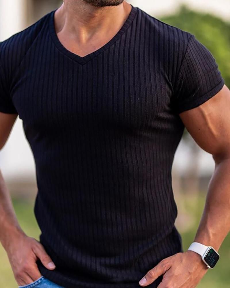 V-neck black