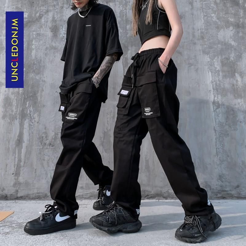 Desgastar Sucio Ventilar Pantalones para hombres Streetwear urbano Hip Hop 2021 Hombres Ropa de  carga para hombre Pista de