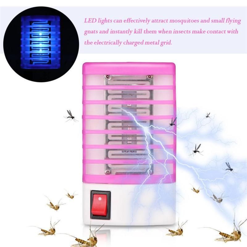 LED Socket Electric Mosquito Fly Bug Insect Trap Night Lamp Killer Zapper 220V 
