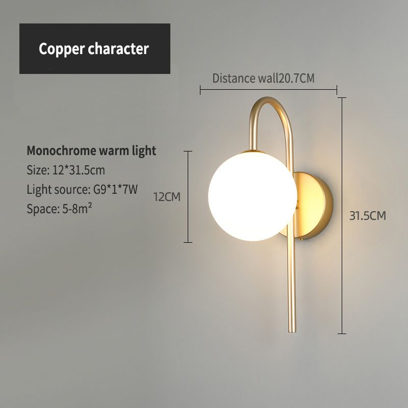 Copper color 7W warm light