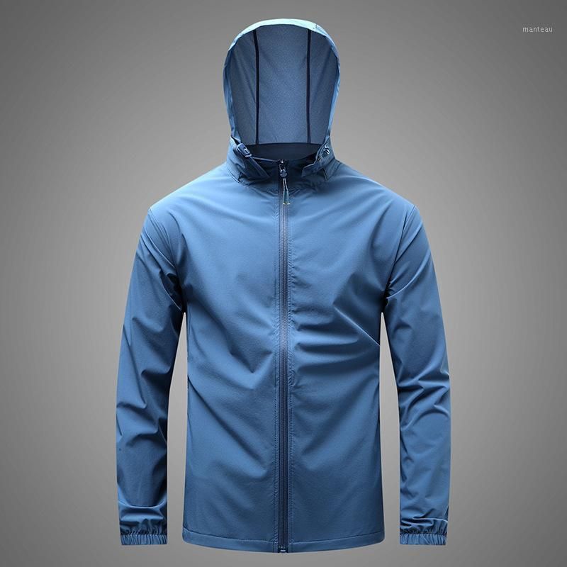 Extra Large Sunscreen Men's Summer Outdoor Thin Breathable Anti Ultraviolet Detachable Hat Coat Skin Suit Jackets