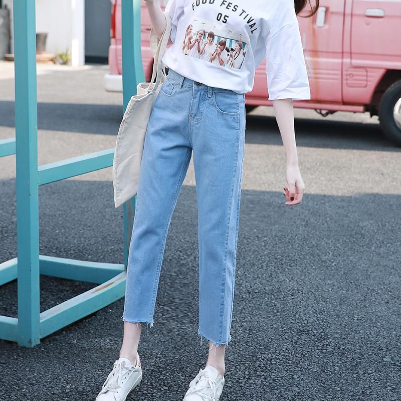 Slim Harem Length Pants Womens 