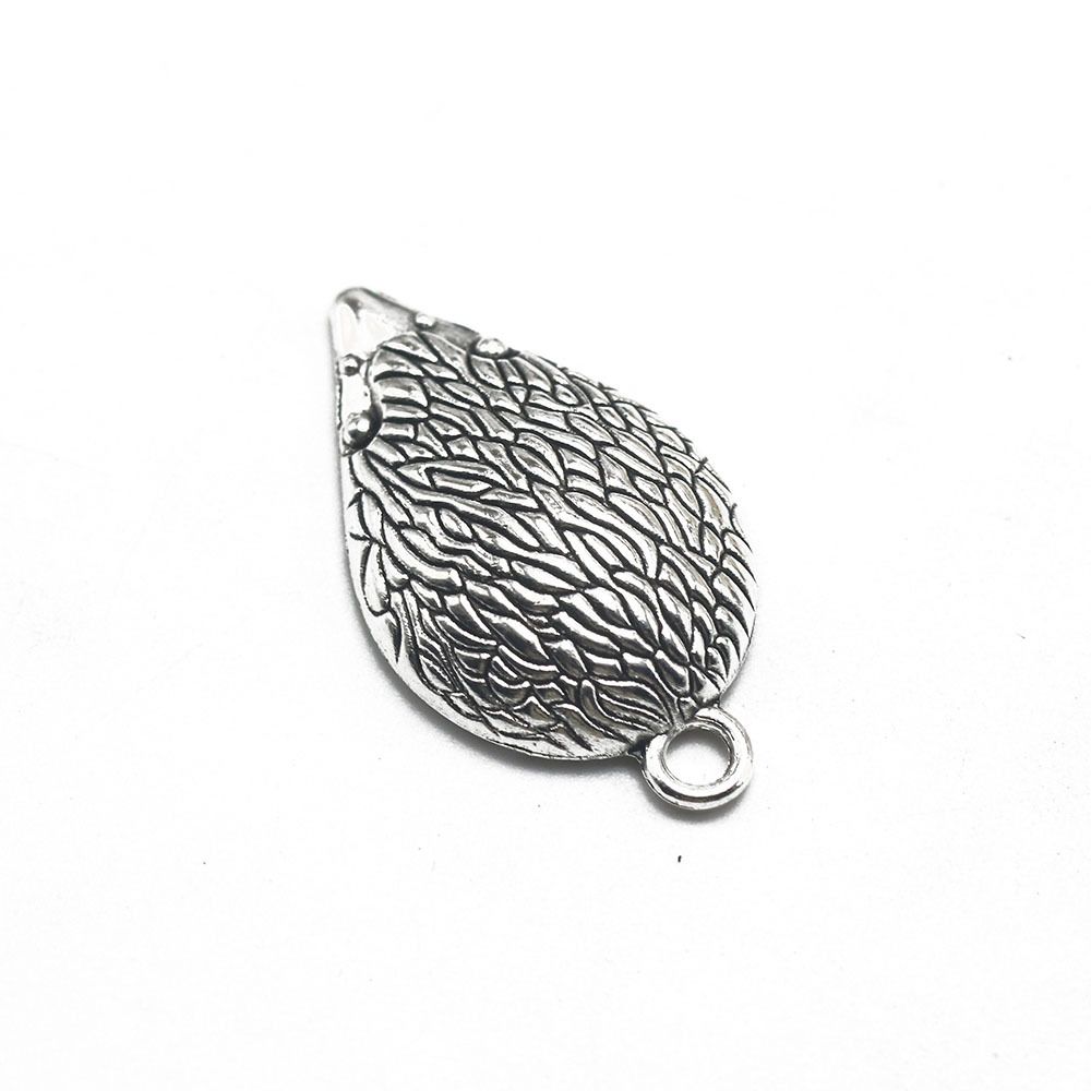 Wholesale 10/20pcs hedgehog antique silver charms pendants jewelry DIY 36*20mm 