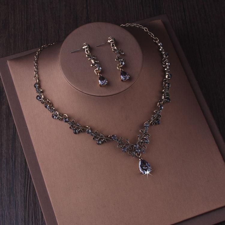 2pc svart jewlry set