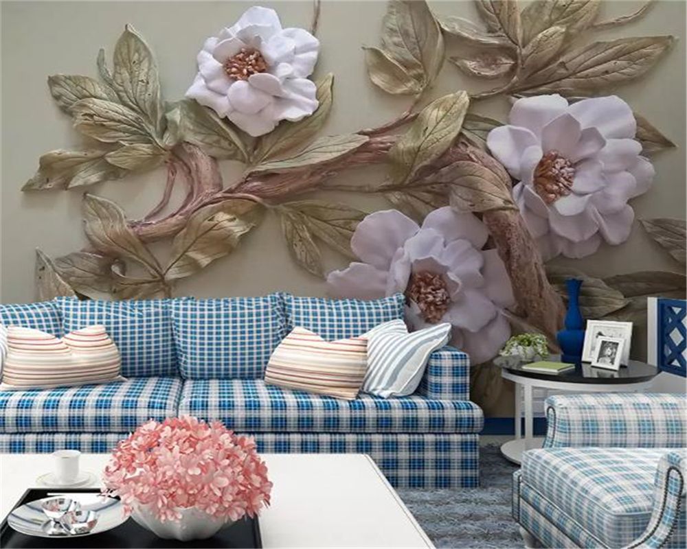 3d Wallpaper Embossed Flower Tree Living Room Bedroom Background Kitchen Decoration Painting Mural Wallpapers Wall Covering 3d Wallpaper Embossed Flower Tree Living Room Bedroom Background Kitchen Decoration Painting Mural Wallpapers Wall Covering