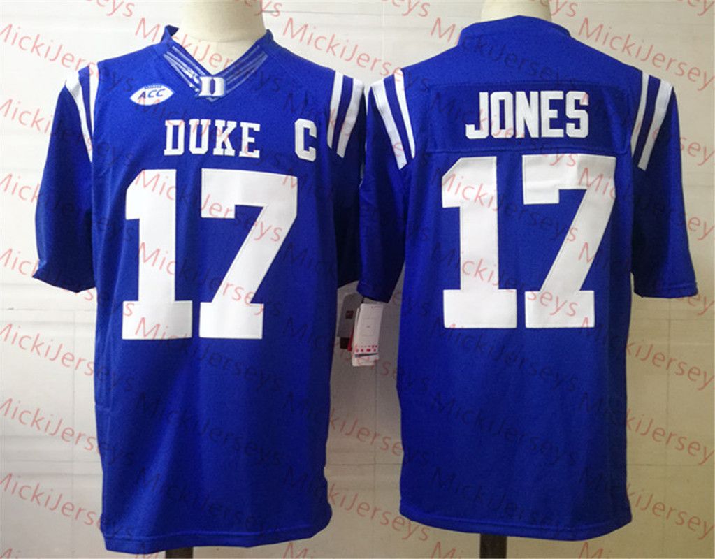 17 Daniel Jones Blue Jersey