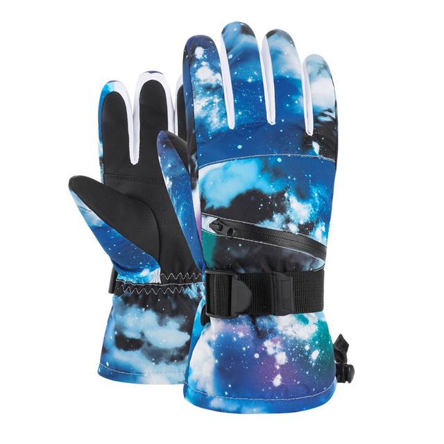 gants de ski ciel étoilé