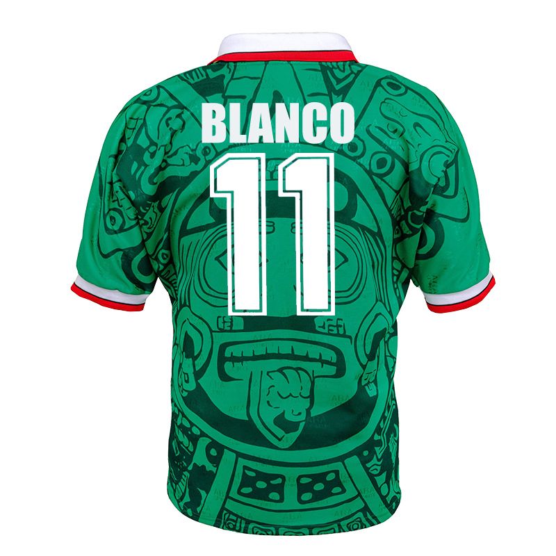 Rétro 98 Mexique Vert 11 # Blanco