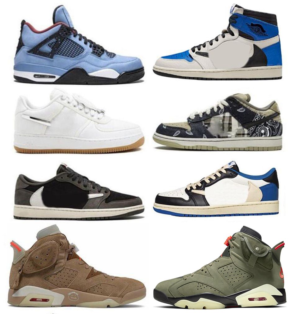 Koop GoedkopeOutdoor Schoenen \u0026 Sandalen In Bulk Van Chinese Dropshipping  Leveranciers, 2021 Authentieke Travis Scott 1 Hoge OG SP Schoenen Lage  Militaire Blauwe Cactus Jack Dark Mocha Mannen Dames Buitensporten Sneakers  Met