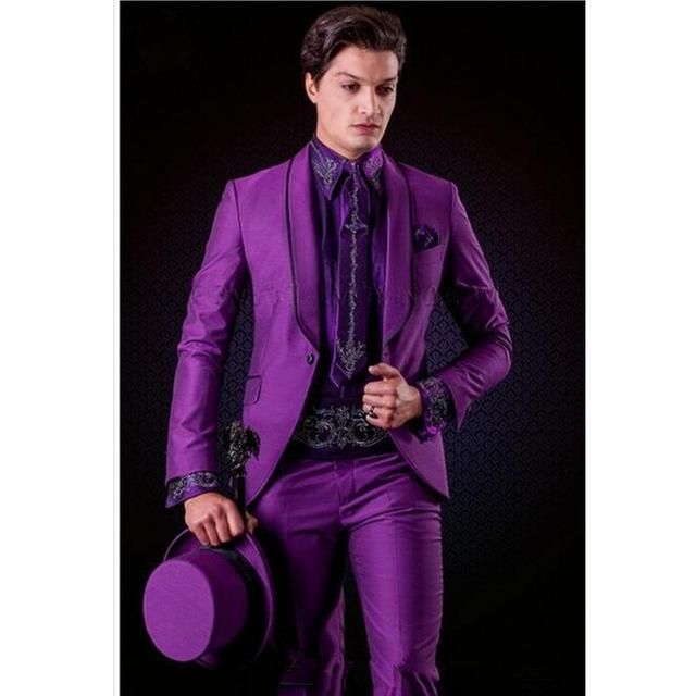 Acquistare Abiti Da Uomo Blazers 2021 Italiano Elegante Viola Uomini  Vestiti Regular Fit 2 Pezzi Set Smart Casual Man Smokingos Matrimonio Giacca  + Pantaloni Economico | Consegna Veloce E Qualità | DHgate Italy