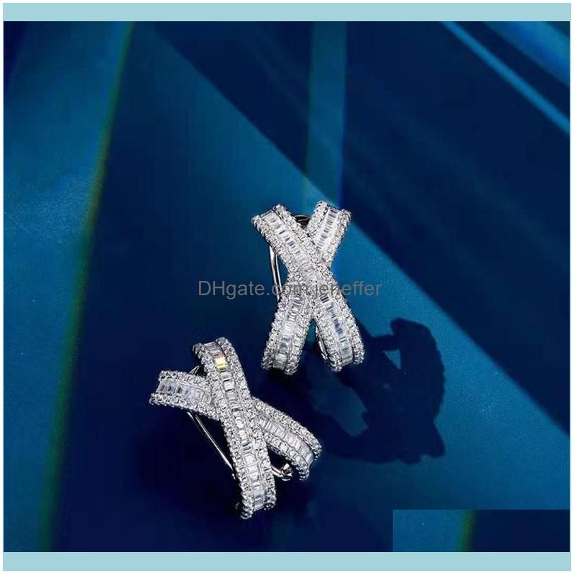 A Pair Of X-Shaped Ears-925 Silver