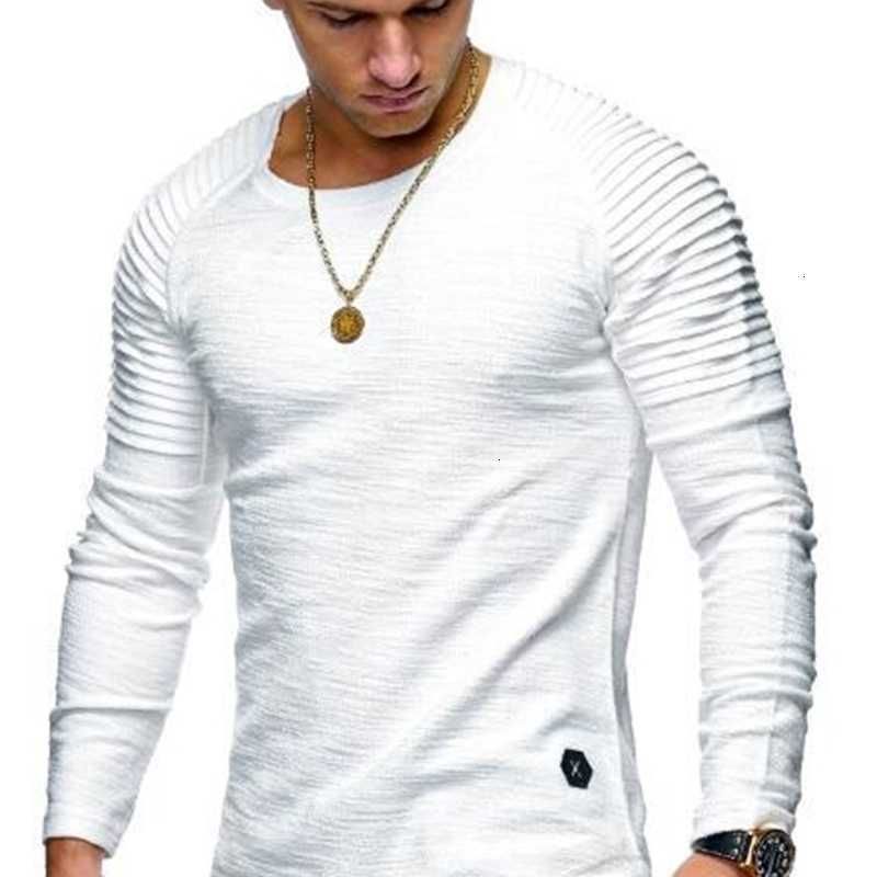 Mens Solid Colored Tops Striped Sweatshirt Outwear T-Shirts 