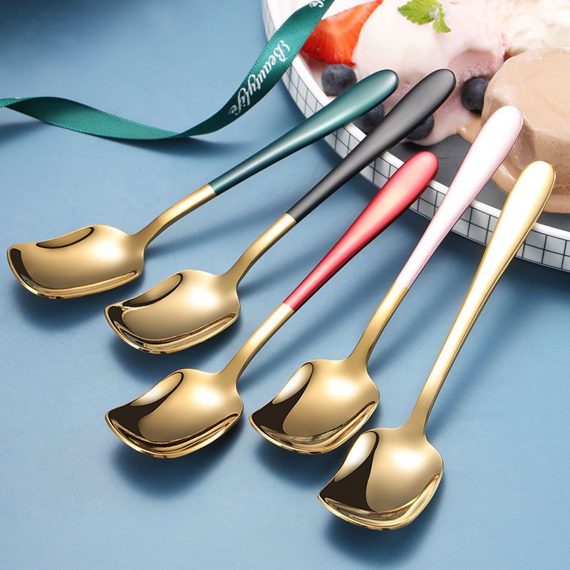 2pcs Set Scoop Cookie Scoop Cucchiaio dessert frutta Carver CUCCHIAIO GELATO Giocatore 
