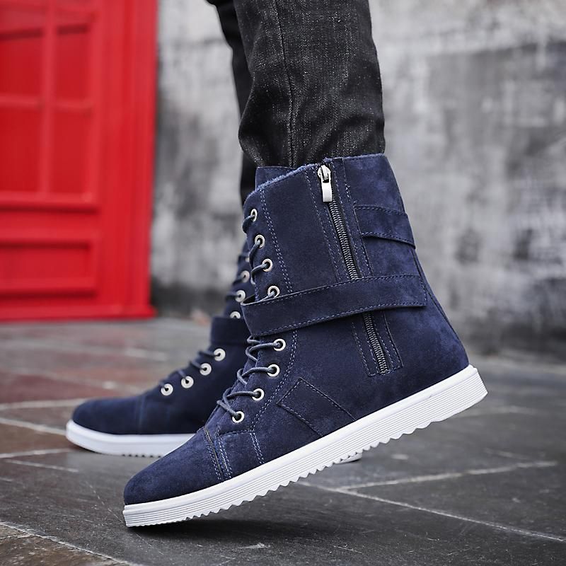 Botas Largo Invierno Suede Ejército Cotton Sport Home Brown Botas- Hombre Fashion Botas Venta Verano