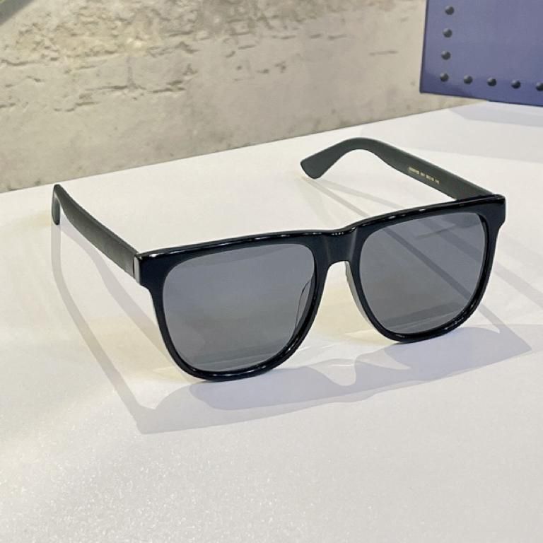 black frame grey lens