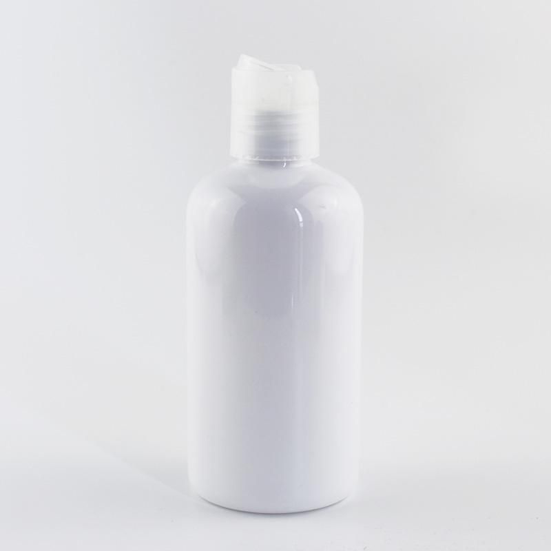 220ml White Bottle Clear Plastic