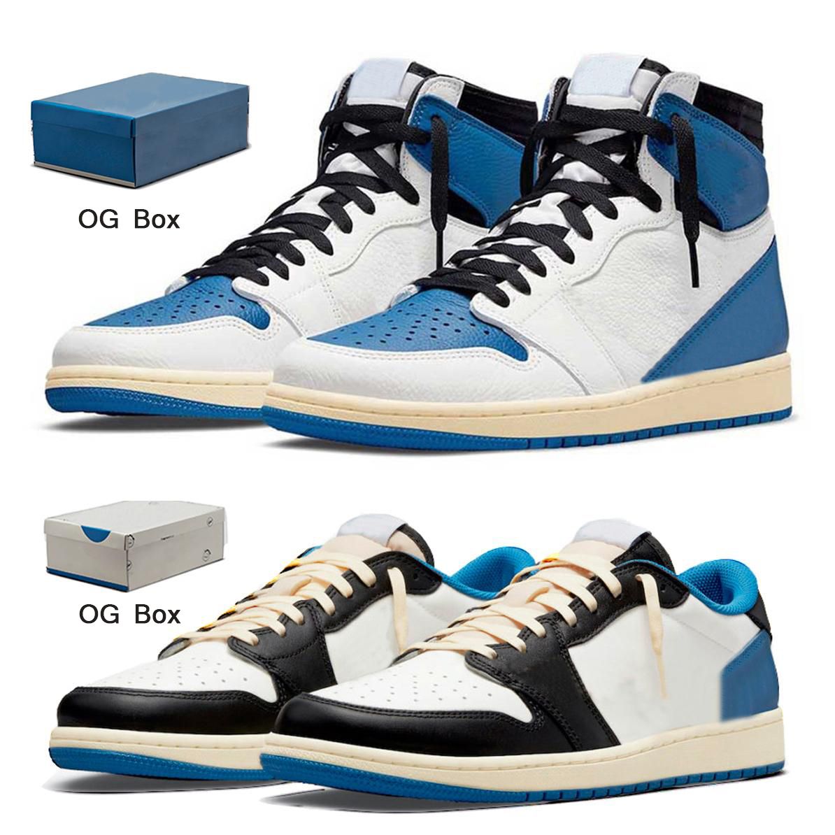 Travis Scotts X Fragment Jumpman 1s High OG Basketball Shoes Men Women