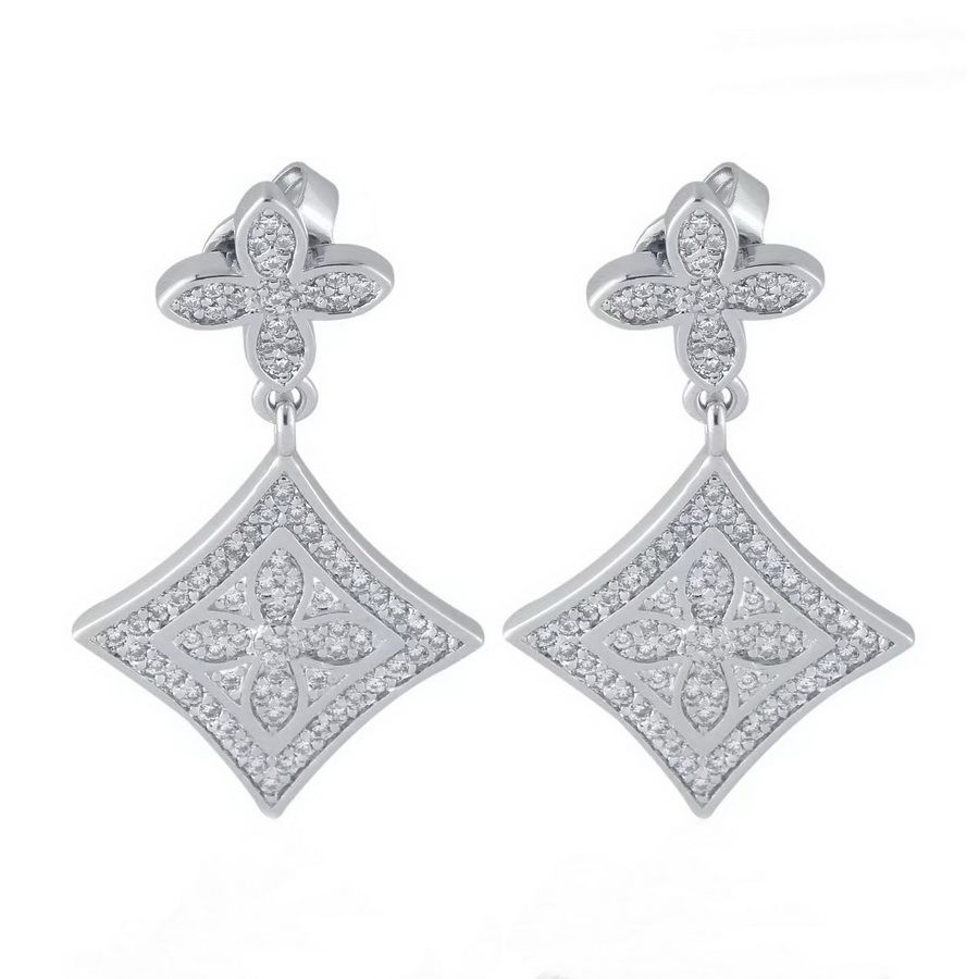 Boucles d'oreilles en or blanc