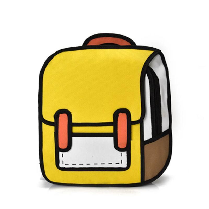 Creative Women 2D Drawing Backpack Cartoon School Bag Teenager Girls Daypack Bags Creative Women 2D Drawing Backpack Cartoon School Bag Teenager Girls Daypack Bags