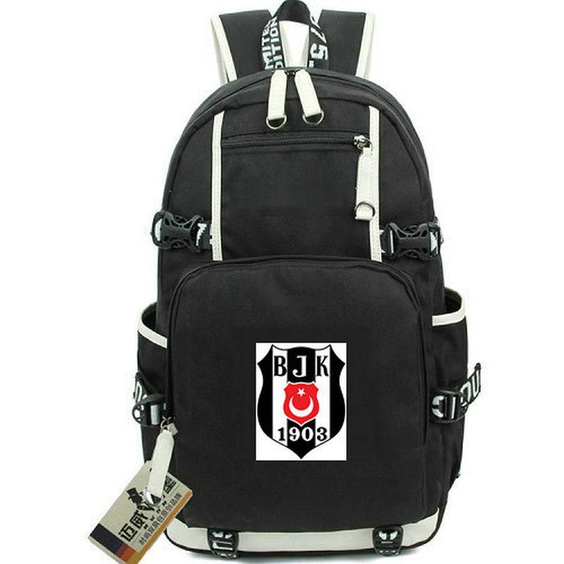 حقيبة الظهر BJK Besiktas Futbol Kulubu Daypack المشجعين المدرسية Club Club Rucksack حقيبة مدرسية حقيبة كمبيوتر يوم حزمة