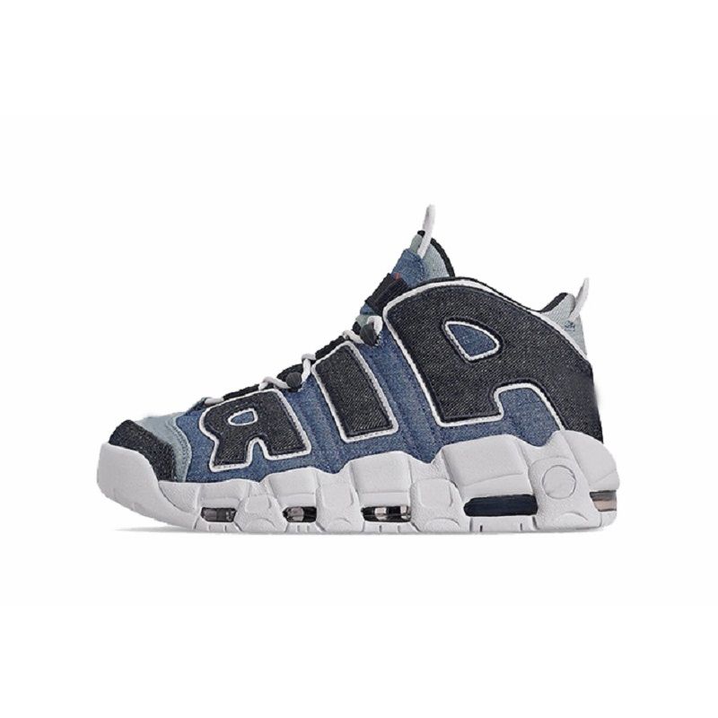 Compra Scottie Pippen Air Más UPTEMPOS 96 QS PRM Baloncesto Zapatos De  Baloncesto Para Mujer Lebron 18 Zapatillas Zapatillas Azul Azul Amarillo  Cargo Denim EE.UU. Tenis Con Caja Barato | Entrega Rápida