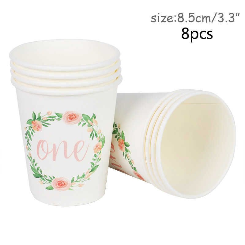 8pcs en papier tasse