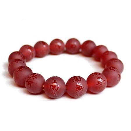 12mm rouge d'agate rouge polon-polonais