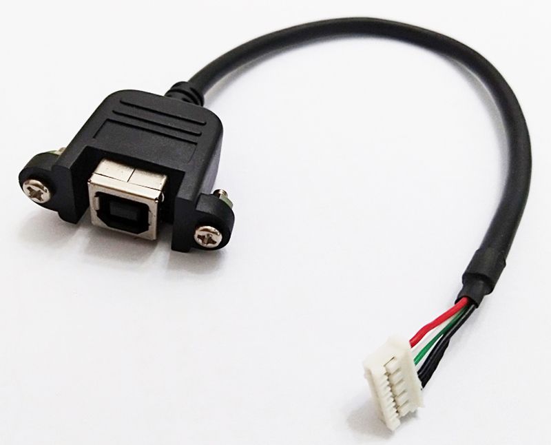 Connector and Terminal USB 2.0 B Female Socket Panel Mount to 5Pin Header Motherboard Cable 30cm Connector and Terminal USB 2.0 B Female Socket Panel Mount to 5Pin Header Motherboard Cable 30cm