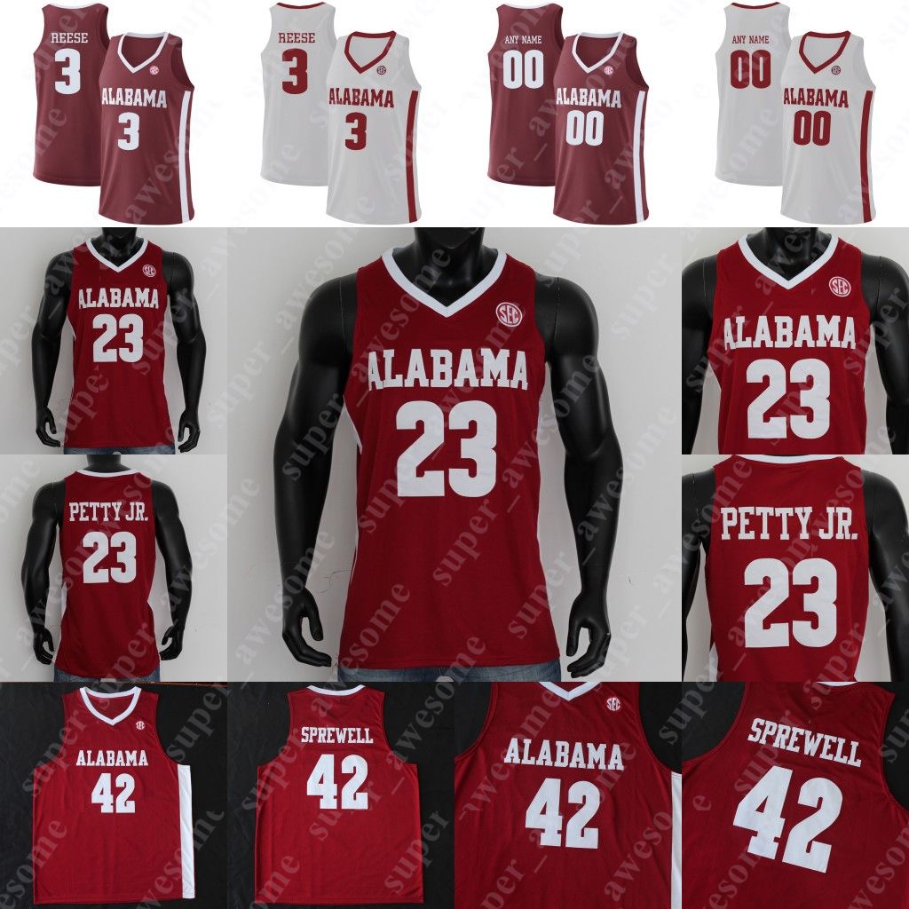 NCAA Alabama Basketball Jersey Brandon Miller Mark Sears Rylan Griffen Jaden Bradley Charles Bediako Nimari Burnett Noah Clowney Dominick Welch 2 Sexton 25 Horry From Super_awesome, $21.23