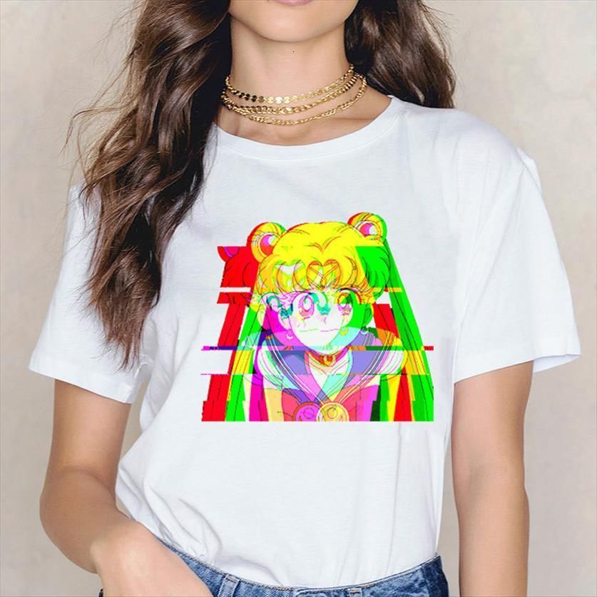 Rainbow Sailor Moon Lesbian Women T 