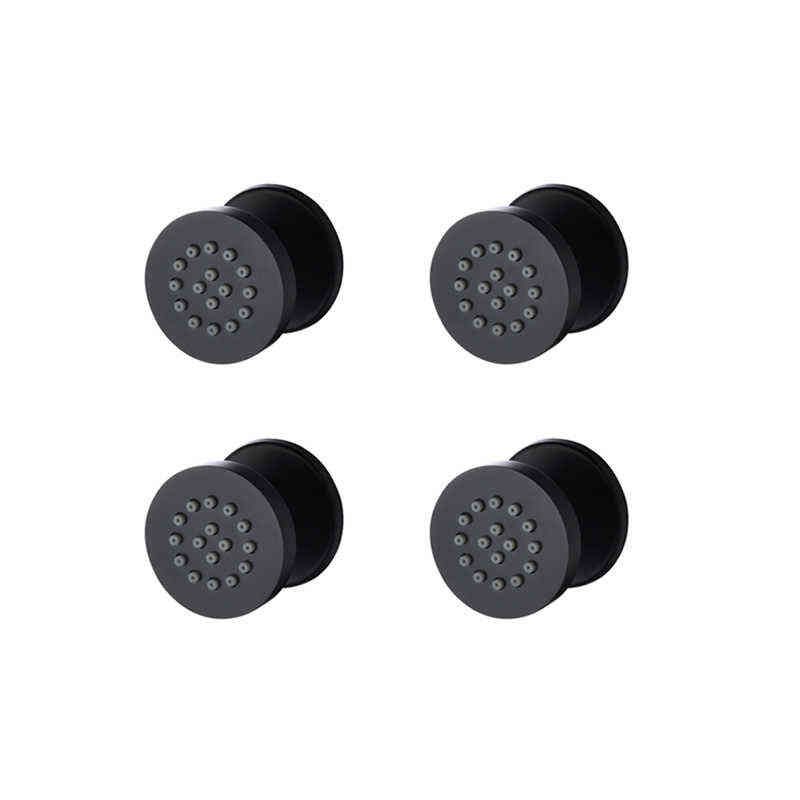 4 pcs rond noir