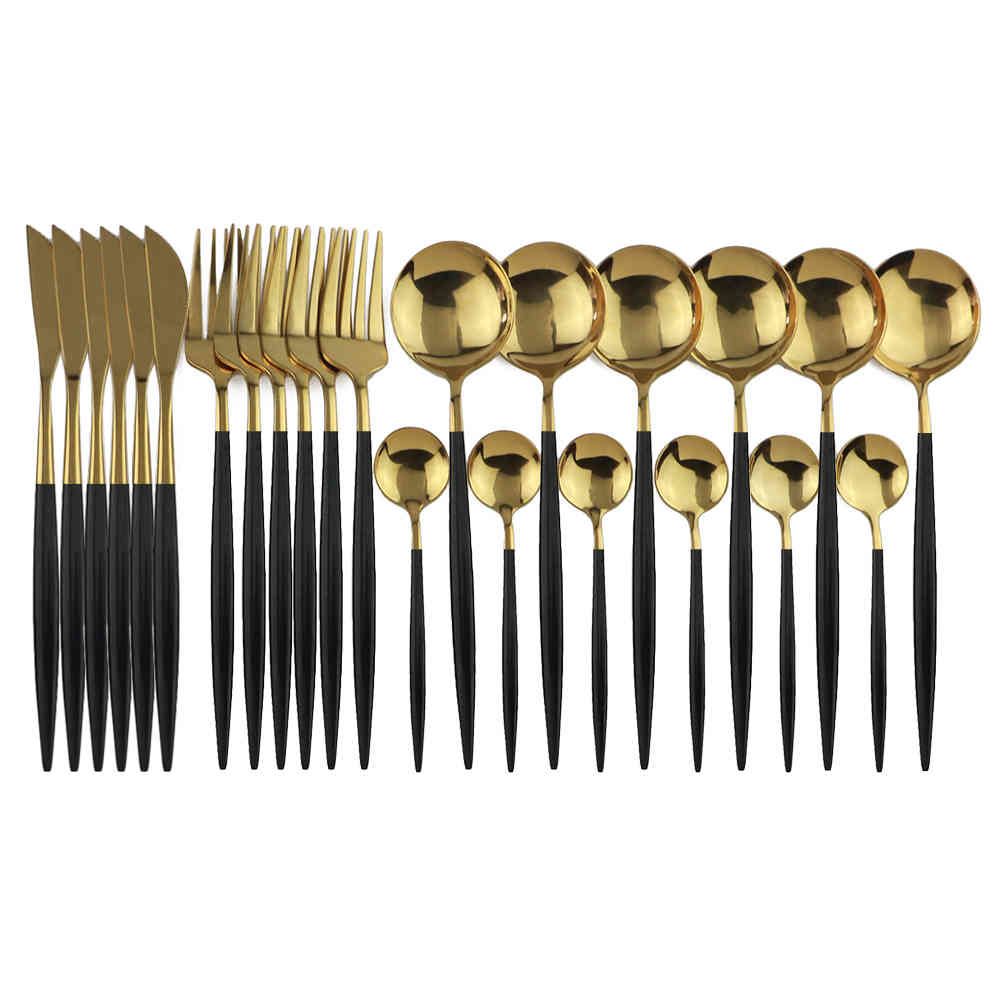 24PCS schwarzes Gold