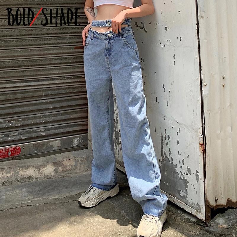Acquista Bold Shade Vintage Skater Girl Style Style Jeans Denim Donne Vita  Alta Tagliare I Pantaloni Dritti Fashion Streetwear Indie Y2K Pantaloni Da  Donna A 24,07 € Dal Qiezizi | It.DHgate.Com