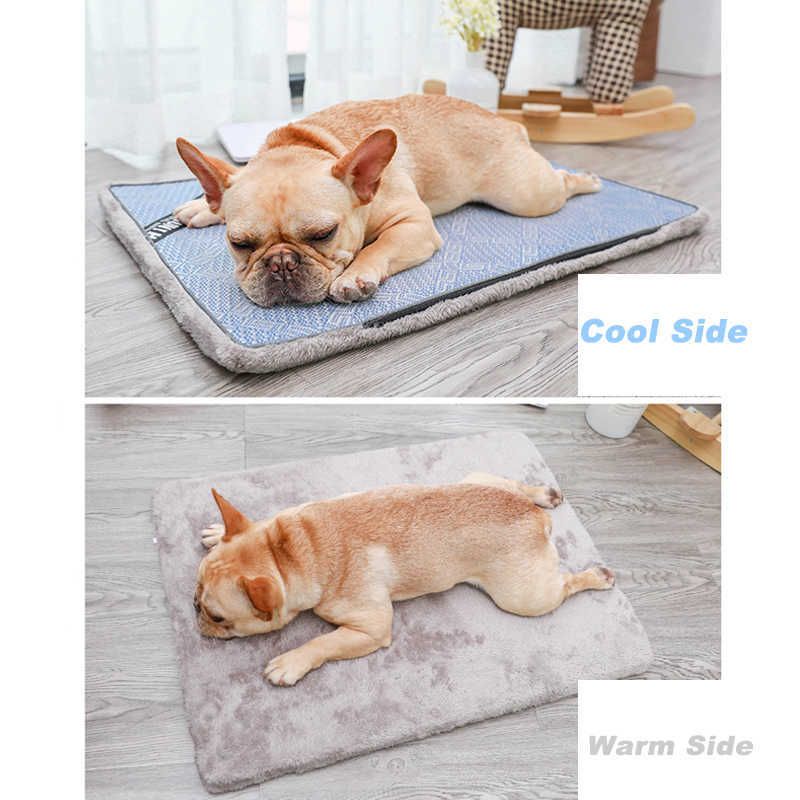 HOOPET Summer Cooling Pet Dog Mat Ice Pad Dog Sleeping Mats For