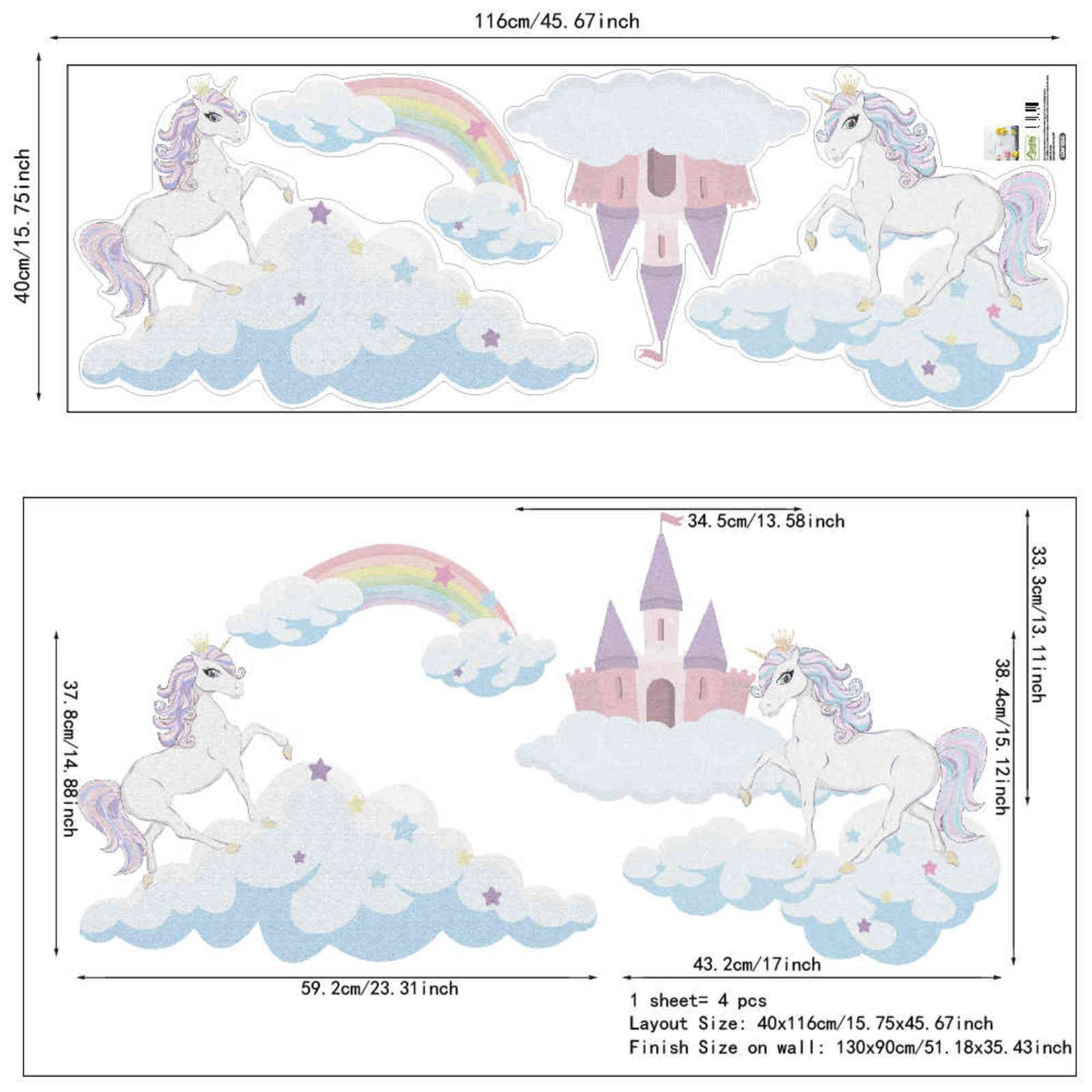 Unicorno e Castle-40x116cm 0.46sqm