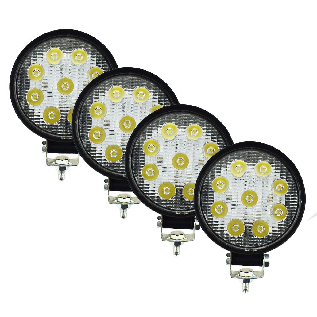 4PCS-27W-Round Light