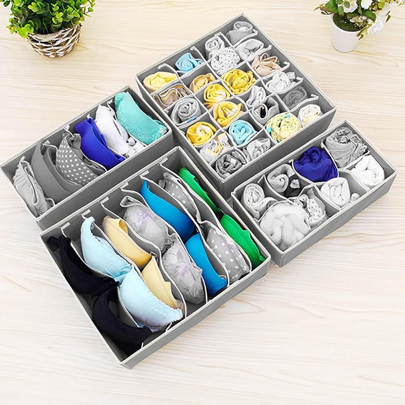 Rose Underwear Bra Storage Box Fabric Box Beige Grey Drawer Cabinet Storage Rose Underwear Bra Storage Box Fabric Box Beige Grey Drawer Cabinet Storage