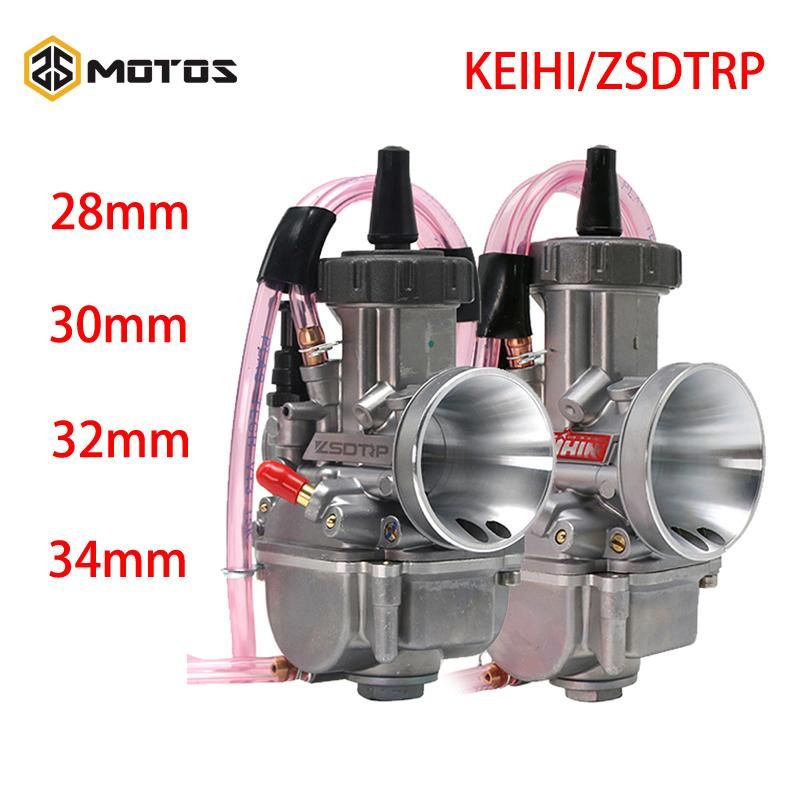 Para Keihin 28mm 30mm 32mm 34mm de carburador motocicletas 125-250cc 2t 4t ATV