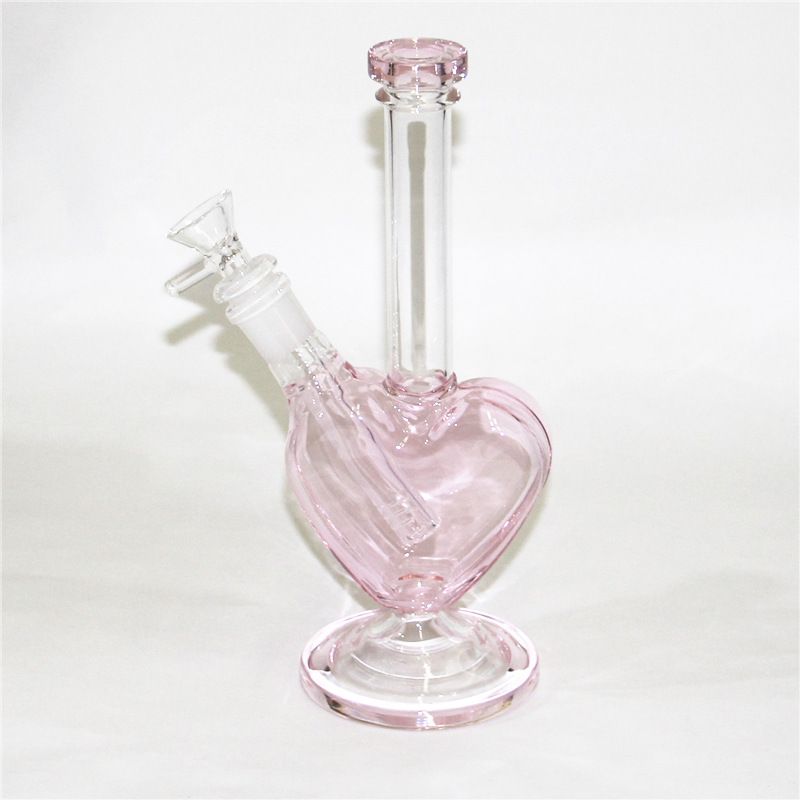 Cor-de-rosa + tigela de vidro cor claro