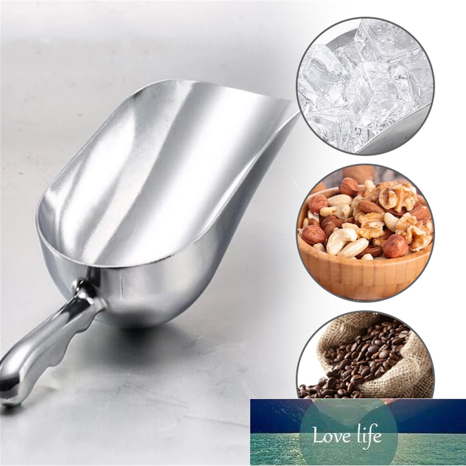 Ice Scoops Aluminum Alloy Shovel for Ice Grain Coffee Beans Scoops Ice  Scraper