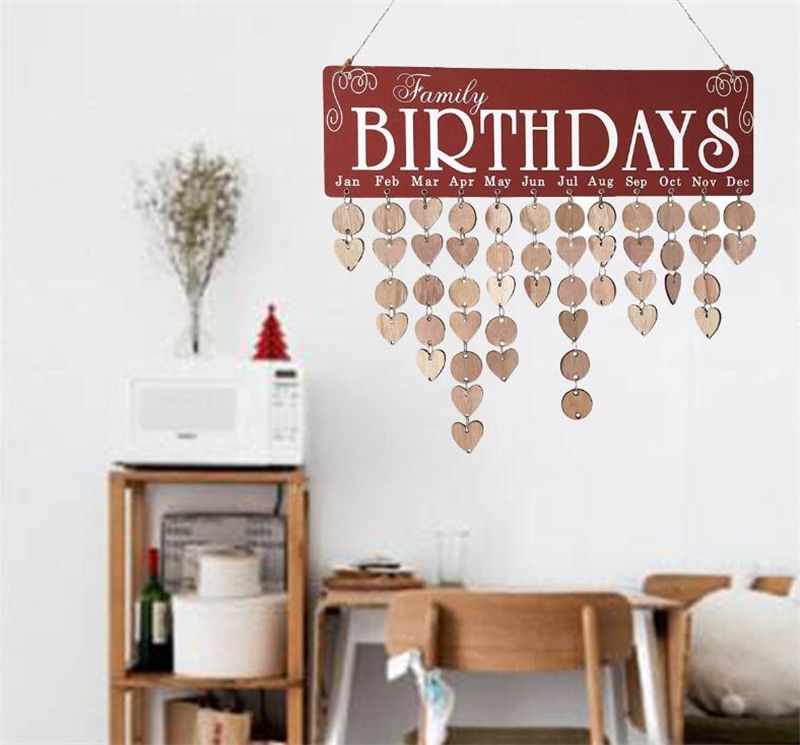Acheter Joyeux Anniversaire Signe De Rappel De Bricolage Calendrier Calendrier Calendrier Mural Date Mark Party Decoration Decoration Nouveaute Articles Zhl5397 De 4 Du Ianre Fr Dhgate Com
