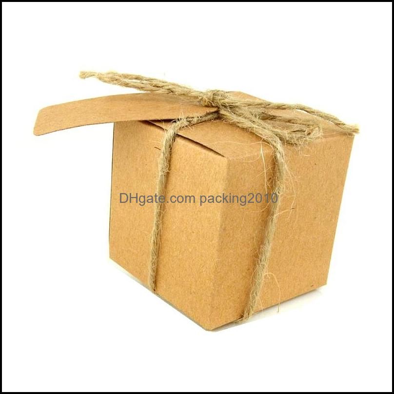 Kraft-tag-rep 50pcs 5x5x5cm