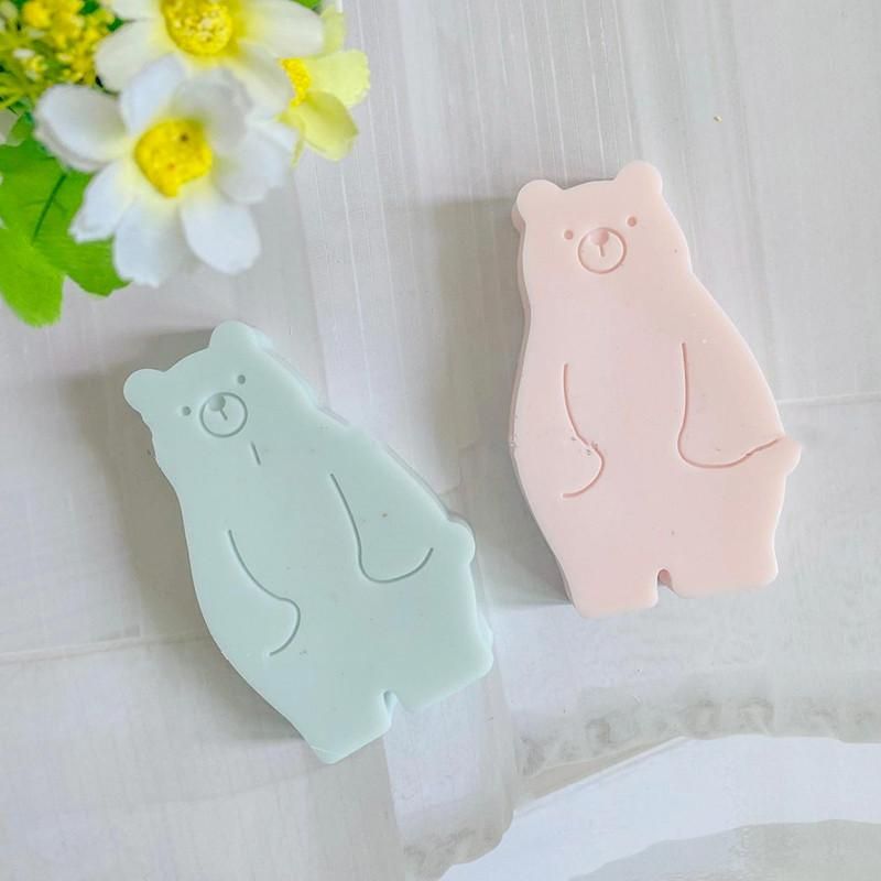 3D Silicone Mold DIY Geometry Stereo Bear Mold Ornament Mold Cake