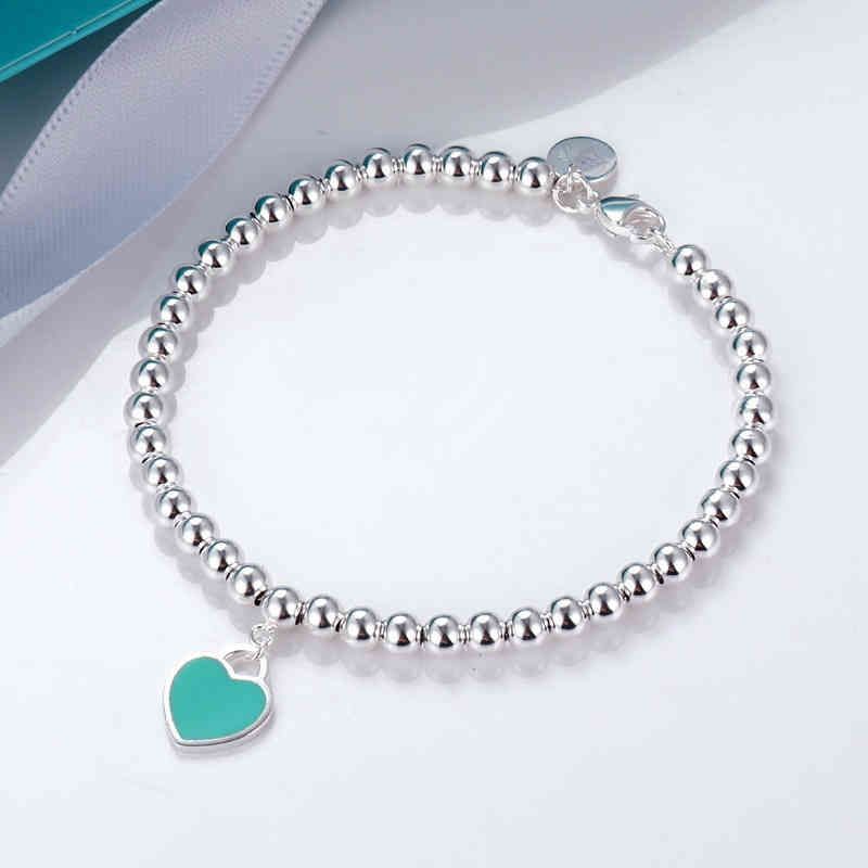 Blue Heart Bracelet 15.5cm