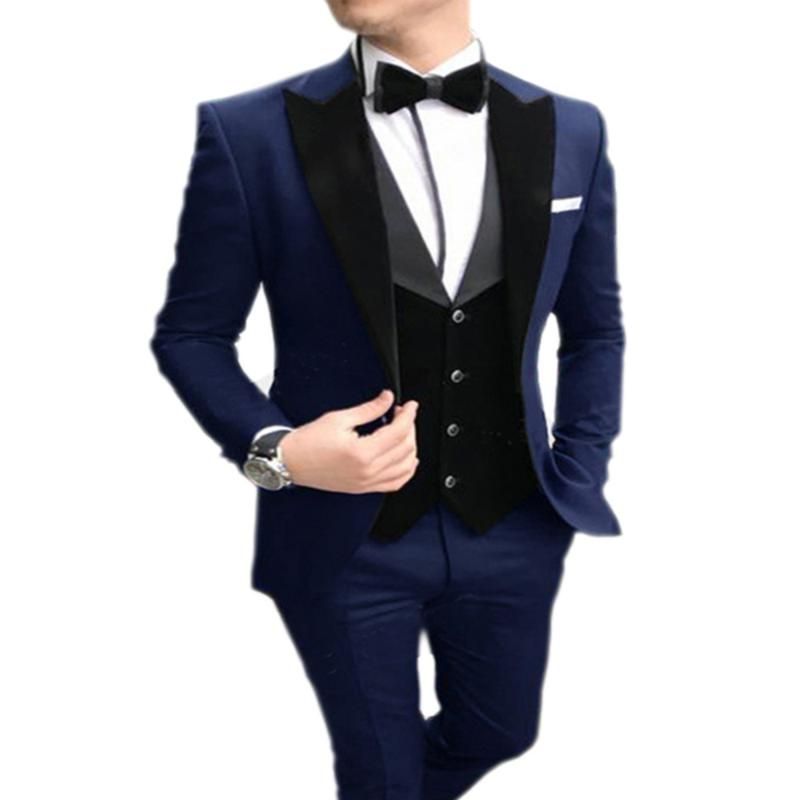 Blazer+Vest+Pants Vincent Bridal Mens Suits Slim Fit 3 Piece Double Breasted Pinstripe Groom Tuxedo Business Wedding Blazer+Vest+Pants Vincent Bridal Mens Suits Slim Fit 3 Piece Double Breasted Pinstripe Groom Tuxedo Business Wedding