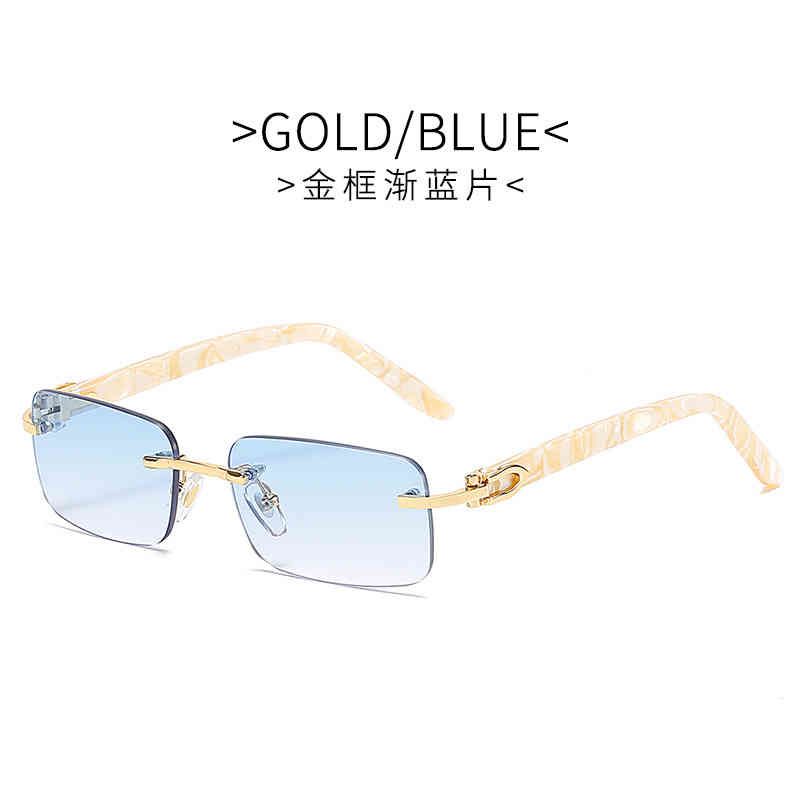 C6 Gold Frame Double Blue Chip